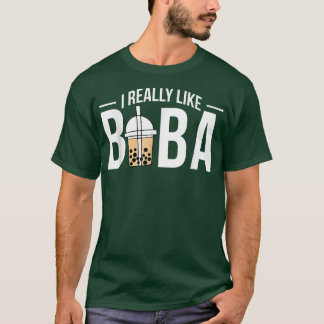 Ik hou echt van Boba Bubble Tea T-shirt