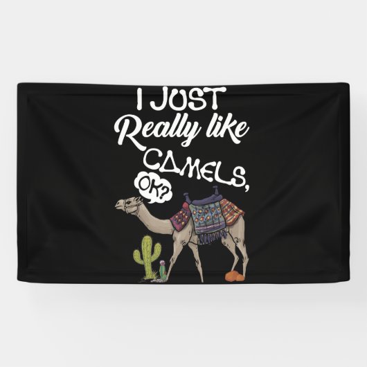 Ik hou echt van Camels OK Camel Spandoek (Horizontaal)