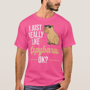 Ik hou echt van Capybaras Capybara T-shirt