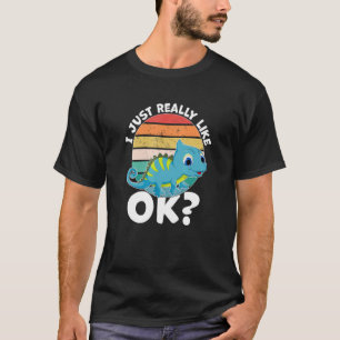 Ik hou echt van Chameleon Lizard Reptile T-shirt