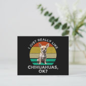 Ik hou echt van Chihuahua's, oké? Briefkaart (Staand voorkant)