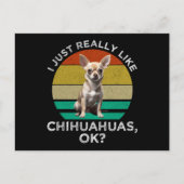 Ik hou echt van Chihuahua's, oké? Briefkaart (Voorkant)