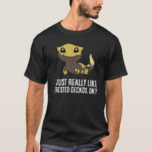 Ik hou echt van Crested gekko's T-shirt