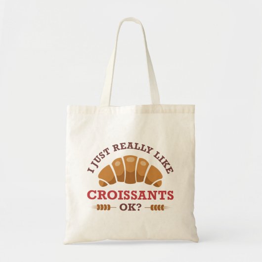 Ik hou echt van Croissants. Tote Bag (Voorkant)