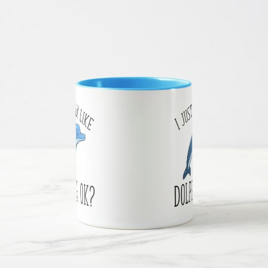 Ik hou echt van dolfijnen, oké? mok (Midden)