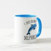 Ik hou echt van dolfijnen, oké? mok (Voorkant rechts)
