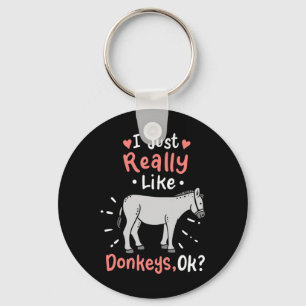 Ik hou echt van Donkeys Sleutelhanger
