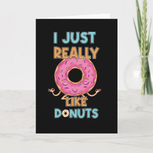 Ik hou echt van donuts kaart