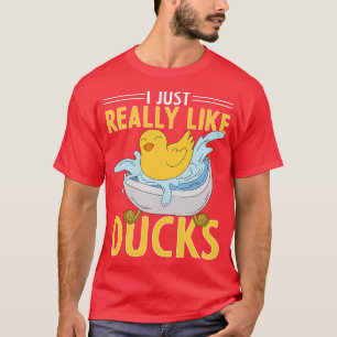 Ik hou echt van Ducks Bath Speelgoed, die puin rub T-shirt