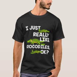 Ik hou echt van een krokodil t-shirt