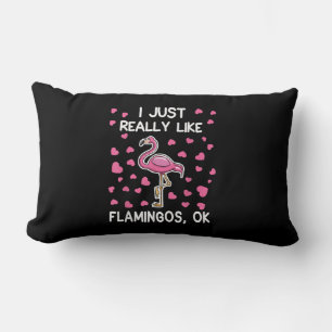 Ik hou echt van Flamingos, oké Flamingo Lover Kussen