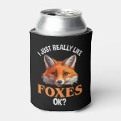 Ik hou echt van Foxes. Blikjeskoeler (Blikje Voorkant)