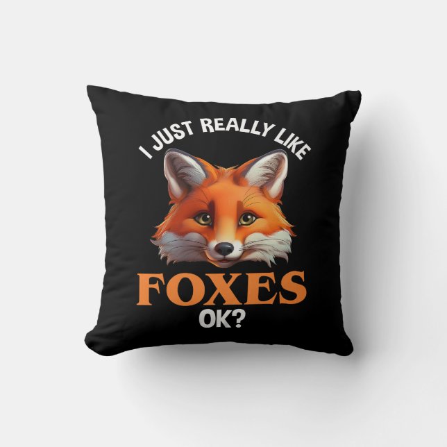 Ik hou echt van Foxes. Kussen (Voorkant)