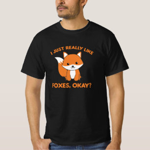 Ik hou echt van Foxes Ok Funny Fox T-shirt