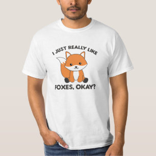 Ik hou echt van Foxes Ok Funny Fox T-shirt