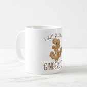 Ik hou echt van Ginger. Kawaii Ginger Koffiemok (Voorkant links)