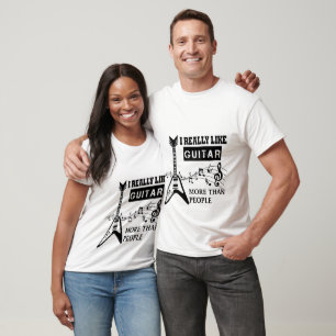 Ik hou echt van gitaren t-shirt