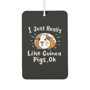 Ik hou echt van Guinee-Guinea Pig Kawaii Luchtverfrisser