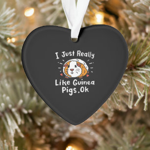 Ik hou echt van Guinee-Guinea Pig Kawaii Ornament