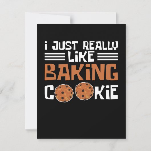 Ik hou echt van het Bakken van Koekjes Notitiekaartje (Voorkant)