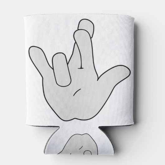 Ik hou echt van je ASL 2 ©WhiteTigerLLC.com Blikjeskoeler (Achterkant)