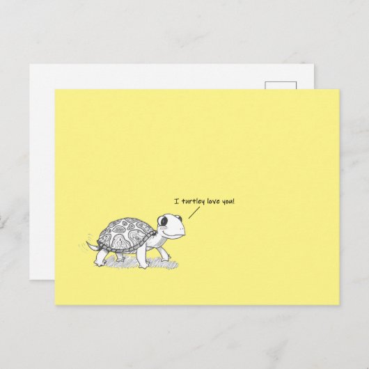 Ik hou echt van je! briefkaart (Voorkant / Achterkant)