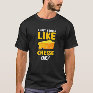 Ik hou echt van kaas. Funny Food Pun Foodi T-shirt