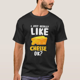 Ik hou echt van kaas. Funny Food Pun Foodi T-shirt