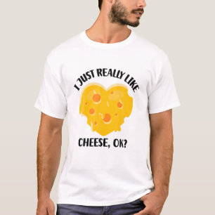 Ik hou echt van kaas OK T-shirt