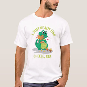 Ik hou echt van kaas OK T-shirt