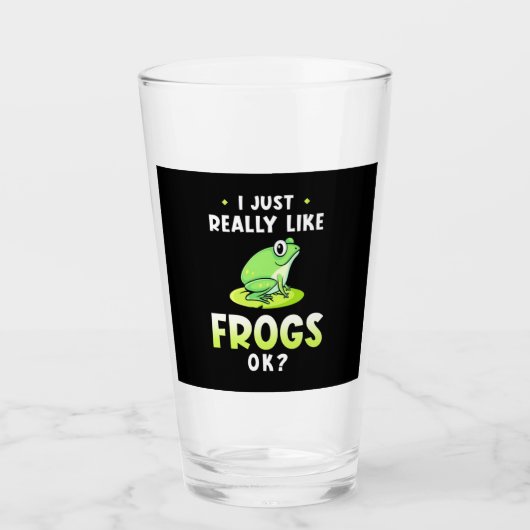 Ik hou echt van kikkers glas (Voorkant)