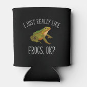 Ik hou echt van kikkers, oké? Funny Frog Lover Blikjeskoeler (Achterkant)