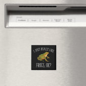 Ik hou echt van kikkers, oké? Funny Frog Lover Magneet (Insitu (Vaatwasser))