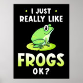 Ik hou echt van kikkers poster (Voorkant)