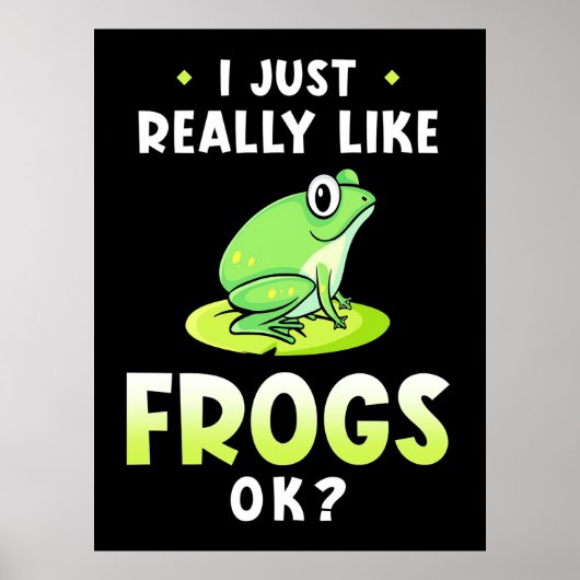Ik hou echt van kikkers poster (Voorkant)