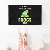 Ik hou echt van kikkers spandoek (Insitu)