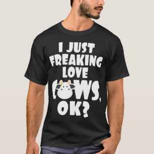 Ik hou echt van koeien Koe Voor kinderen Volwass T-shirt