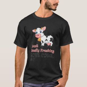 Ik hou echt van koeien Koe voor kinderen Volwassen T-shirt