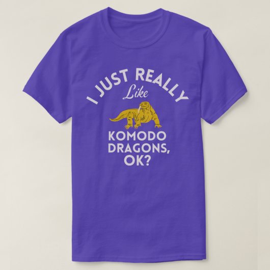 Ik hou echt van Komodo Dragons. T-shirt (Design voorkant)