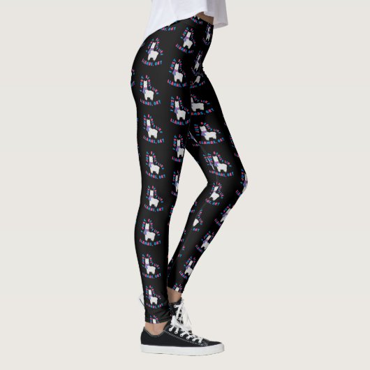 Ik hou echt van Llamas. Funny Llama Alpaca Leggings (Rechts)