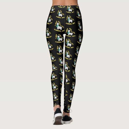 Ik hou echt van Llamas. Funny Llama Alpaca Leggings (Achterkant)