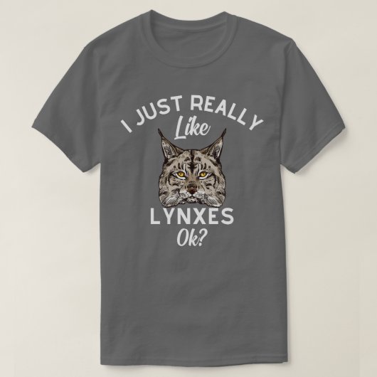 Ik hou echt van Lynxes. T-shirt (Design voorkant)