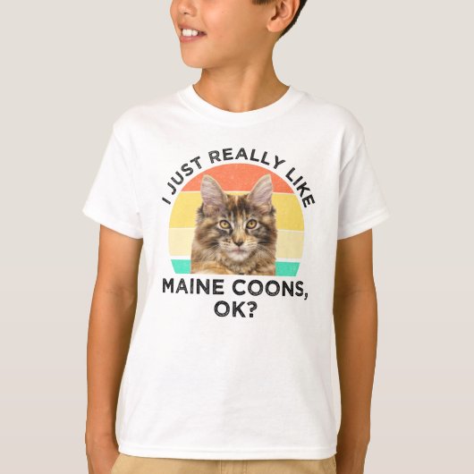 Ik hou echt van Maine Coons, oké? T-shirt (Voorkant)