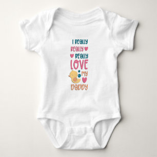 Ik hou echt van mijn papa baby body romper