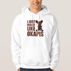 Ik hou echt van Okapi's Cute Okapi Hoodie
