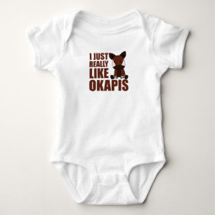 Ik hou echt van Okapi's Cute Okapi Romper