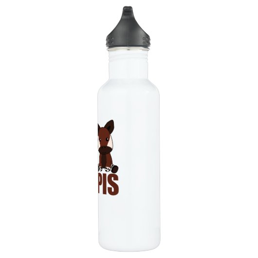 Ik hou echt van Okapi's Cute Okapi Waterfles (Rechts)