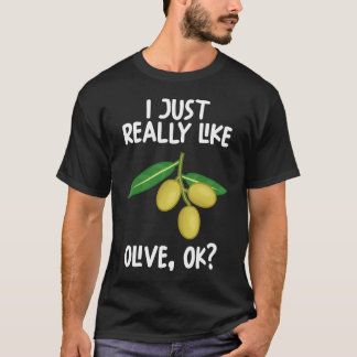 Ik hou echt van Olive OK T-shirt