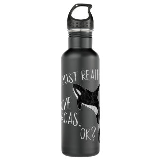 Ik hou echt van orka's, oké, de walvis, of waterfles 