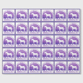 Ik hou echt van paarden in Paars Cadeaupapier (Vlak)